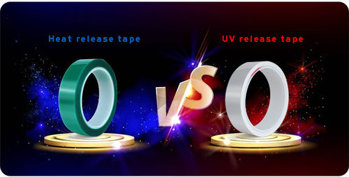 Späteste Unternehmensnachrichten ungefähr Was ist der Unterschied zwischen Heat Release Tape und UV Release Tape?