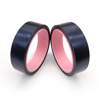 Polyimide Film Backed Thin Black Masking Tape Silicone Adhesive Heat Resistance