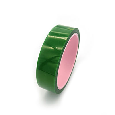 Guter Preis Der hohen Temperatur antistatische grüne Farbe des Polyester-selbsthaftenden Kreppband-0.06mm online